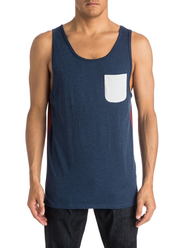 quiksilver, Baysick Tank, NAVY BLAZER HEATHER (byjh) 0 Baysick Tank EQYKT03314 Quiksilver
