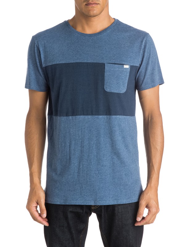 quiksilver, Shore Break Pocket T-Shirt, DARK DENIM HEATHER (bsah) 0 Shore Break Pocket T-Shirt EQYKT03363 Quiksilver
