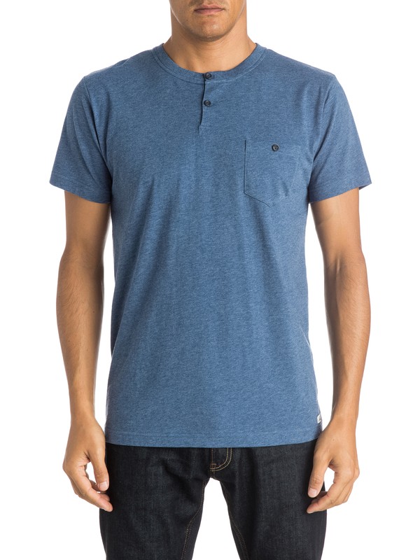 quiksilver, Watergate Bay Pocket T-Shirt, DARK DENIM HEATHER (bsah) 0 Watergate Bay Pocket T-Shirt EQYKT03365 Quiksilver