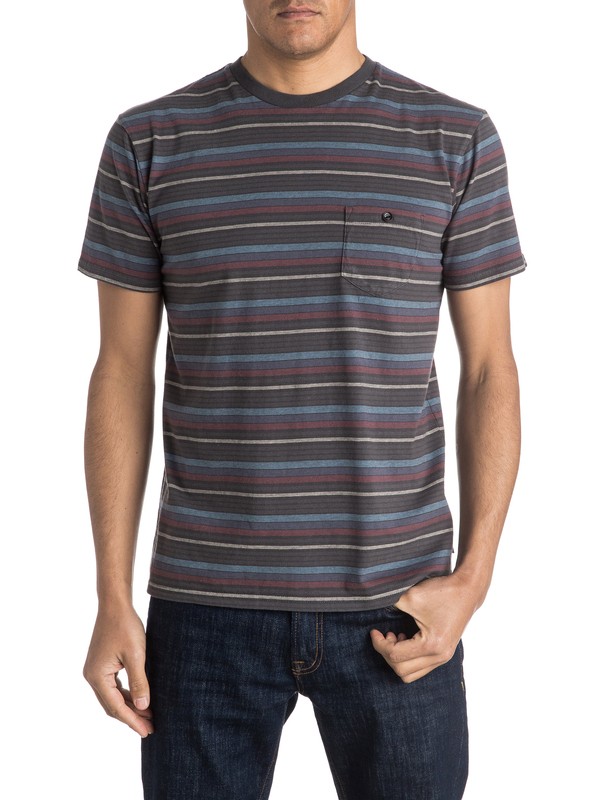 quiksilver, Strippen Pocket Tee, TARMAC (kta0) 0 Strippen Pocket Tee EQYKT03432 Quiksilver