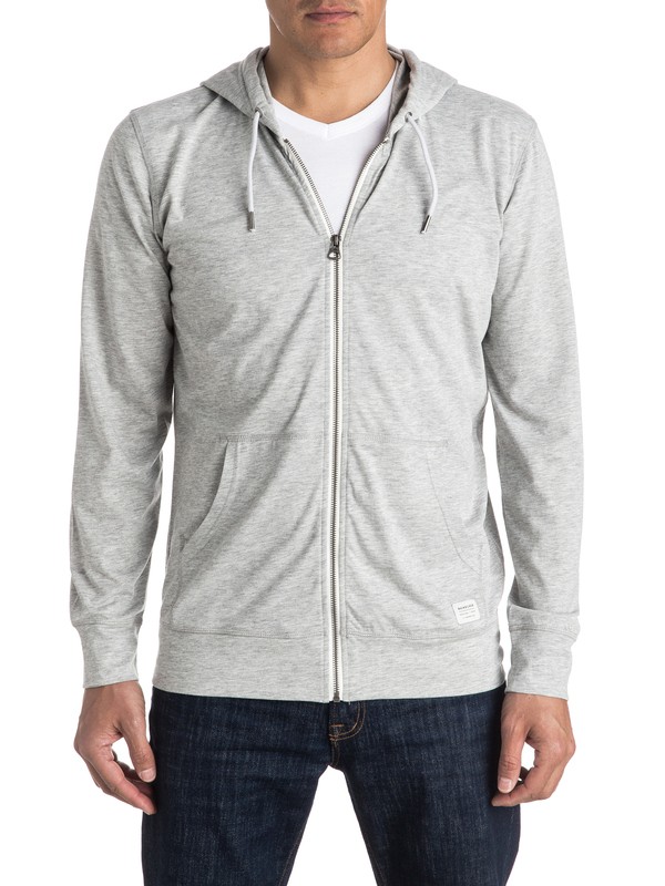 quiksilver, Icy Moons Zip-Up Long Sleeve Hooded Tee, LIGHT GREY HEATHER (sgrh) 0 Icy Moons Zip-Up Long Sleeve Hooded Tee EQYKT03460 Quiksilver