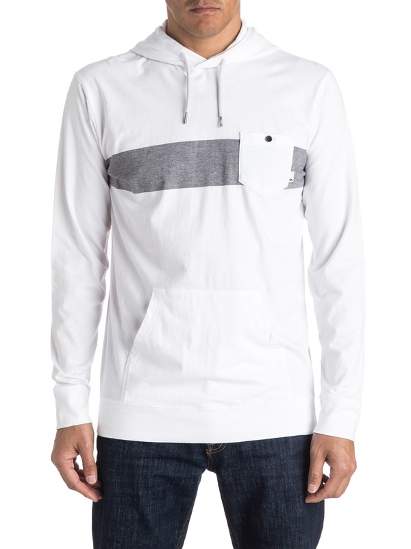 quiksilver, Camiseta de Manga Larga con Capucha Radar Mass, WHITE (wbb0) 0 Camiseta de Manga Larga con Capucha Radar Mass EQYKT03466 Quiksilver