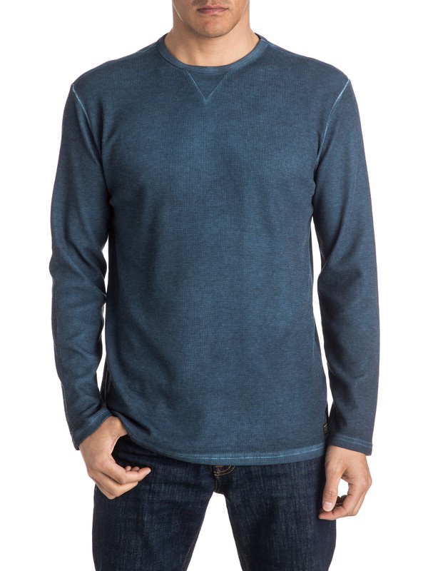 quiksilver, Juke Long Sleeve Tee, DARK DENIM (brq0) 0 Juke Long Sleeve Tee EQYKT03467 Quiksilver