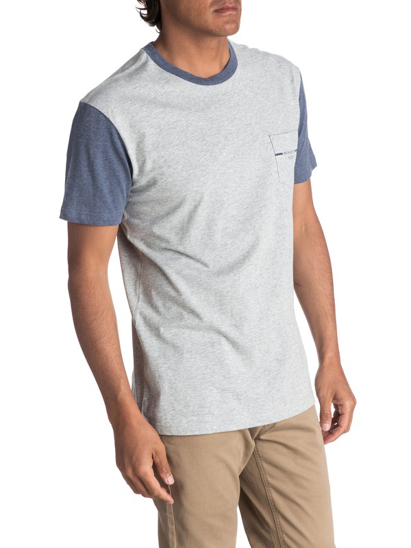 quiksilver, Camiseta con Bolsillo Baysic, LIGHT GREY HEATHER (sgrh) 0 Camiseta con Bolsillo Baysic EQYKT03501 Quiksilver