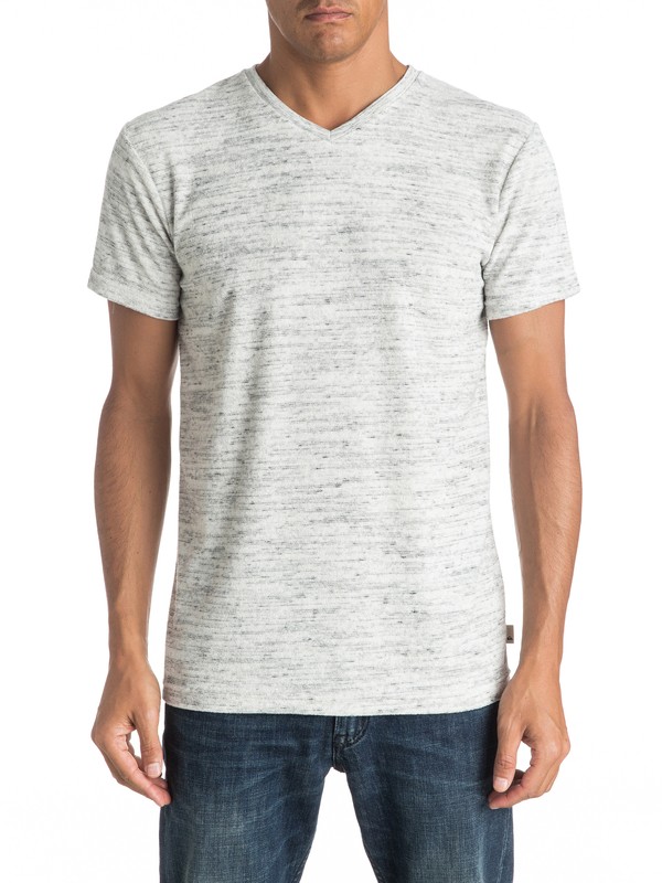 quiksilver, Ar Kiely V - Tee-Shirt, LIGHT GREY HEATHER (lgh) 0 Ar Kiely V - Tee-Shirt Gris EQYKT03502 Quiksilver