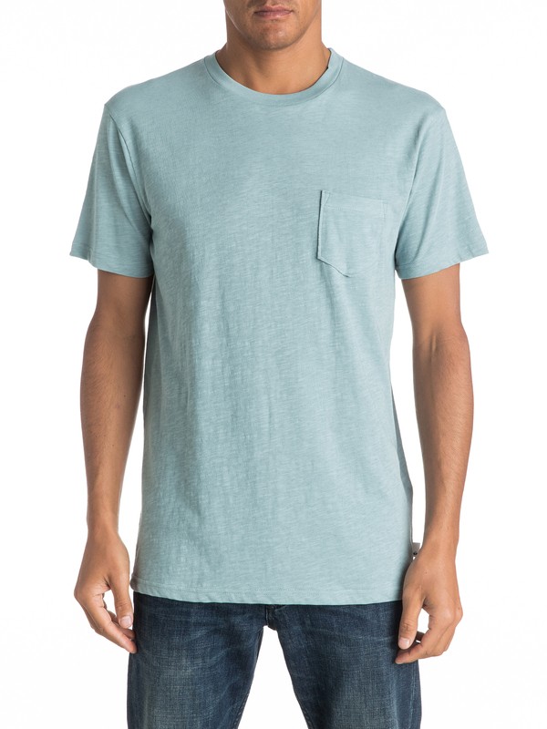 quiksilver, Slubstitution - Tee-Shirt à poche, STONE BLUE (bhy0) 0 Slubstitution - Tee-Shirt à poche EQYKT03546 Quiksilver