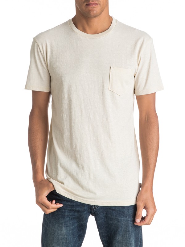 quiksilver, Slubstitution - Camiseta Con Bolsillo, BIRCH (wdw0) 0 Slubstitution - Camiseta Con Bolsillo Blanco EQYKT03546 Quiksilver