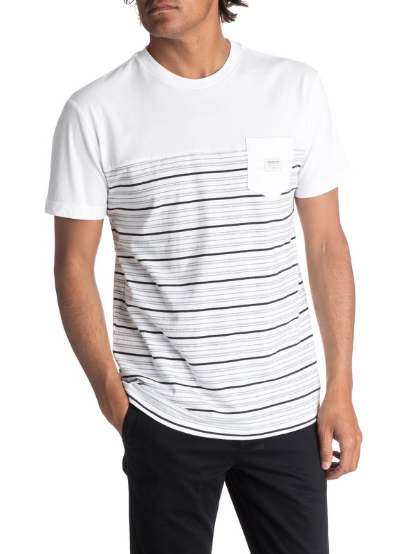 quiksilver, Full Tide Tee, WHITE-FULL TIDE (wbb4) 0 Full Tide Tee White EQYKT03595 Quiksilver