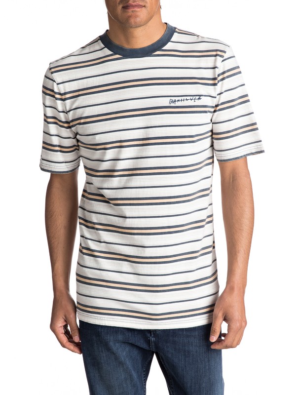 quiksilver, San O Stripe - Tee-Shirt, NAVY BLAZER (byj0) 0 San O Stripe - Tee-Shirt EQYKT03615 Quiksilver