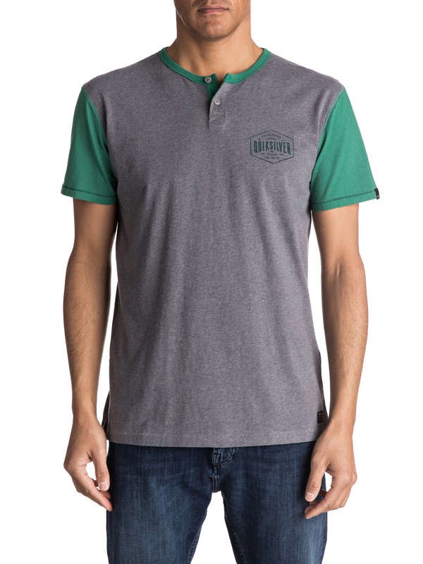 BAYSIC HENLEY SS EQYKT03629 0 Baysic Short Sleeve Henley Tee EQYKT03629 Quiksilver
