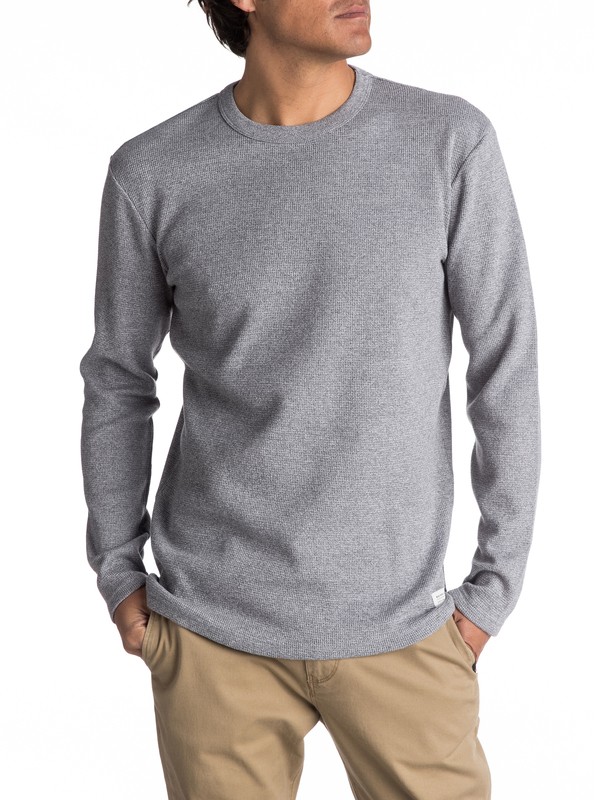 quiksilver, CARAMORAN CREW, MEDIUM GREY HEATHER (kpwh) 0 CARAMORAN CREW EQYKT03634 Quiksilver