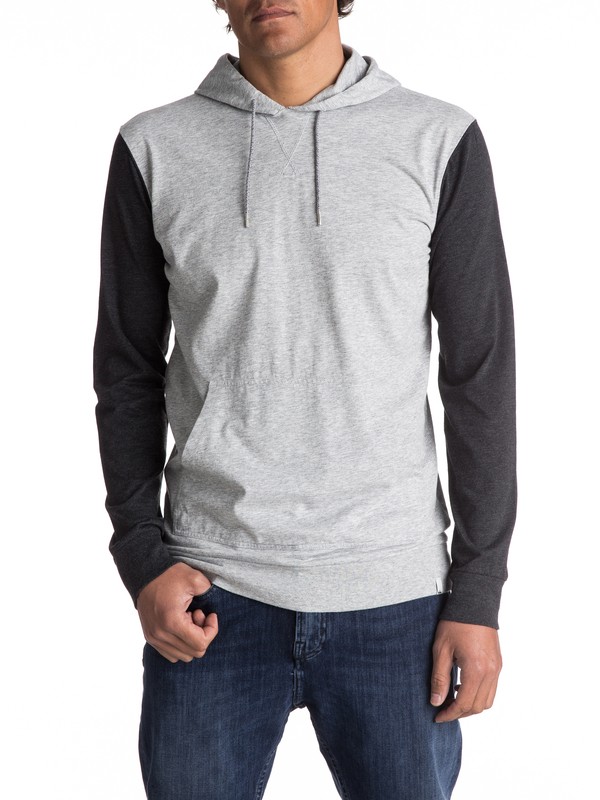 quiksilver, Guitar Magic - Tee-shirt à capuche à manches longues, LIGHT GREY HEATHER (sgrh) 0 Guitar Magic - Tee-shirt à capuche à manches longues EQYKT03644 Quiksilver