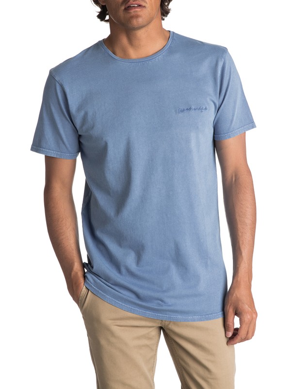 quiksilver, Men's Acid Sun Tee, MOONLIGHT BLUE (bmp0) 0 Men's Acid Sun Tee EQYKT03645 Quiksilver