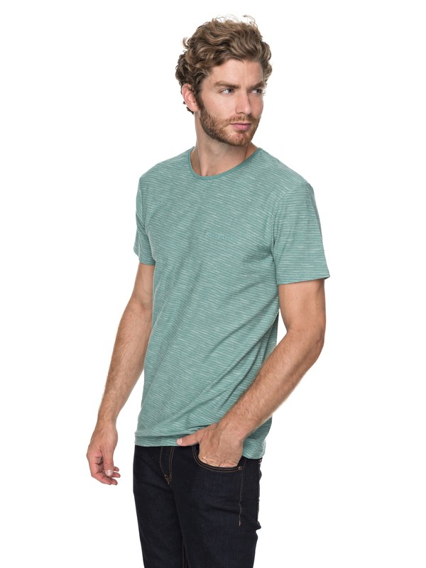 quiksilver, Ken Tin - T Shirt col rond pour Homme, TRELLIS KENTIN (bkw3) 0 Ken Tin - T Shirt col rond pour Homme Bleu EQYKT03687 Quiksilver
