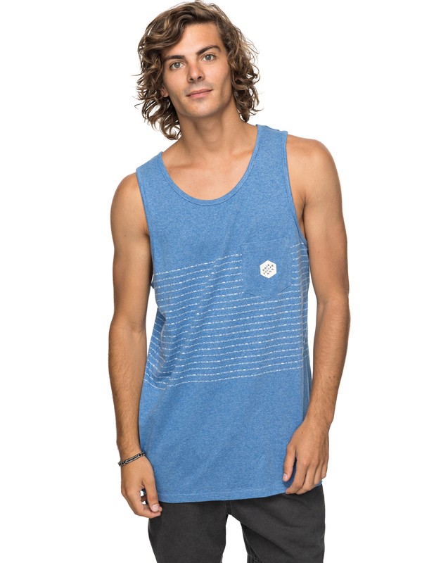 quiksilver, Komo Pai - Haut sans manches pour Homme, BRIGHT COBALT HEATHER KOMO PAI (bpc3) 0 Komo Pai - Haut sans manches pour Homme EQYKT03698 Quiksilver