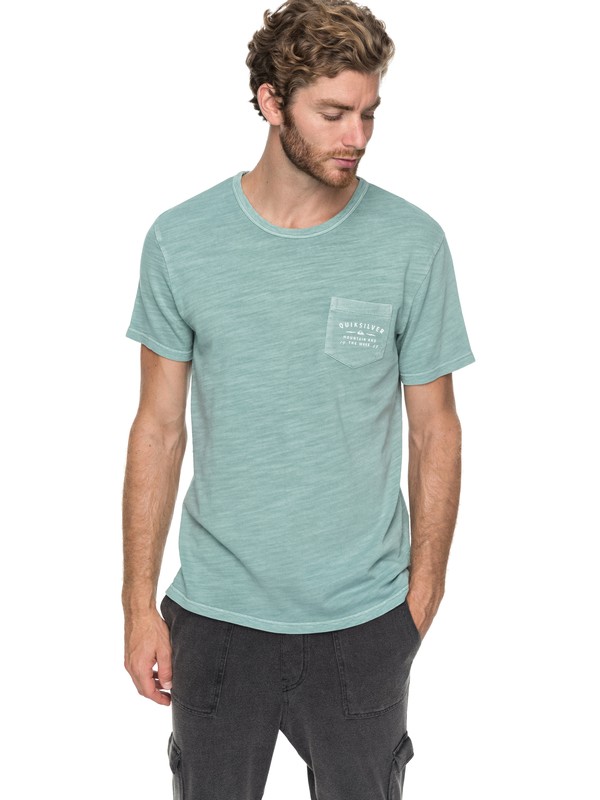quiksilver, Vancheck - T shirt avec poche pour Homme, TRELLIS (bkw0) 0 Vancheck - T shirt avec poche pour Homme Bleu EQYKT03706 Quiksilver