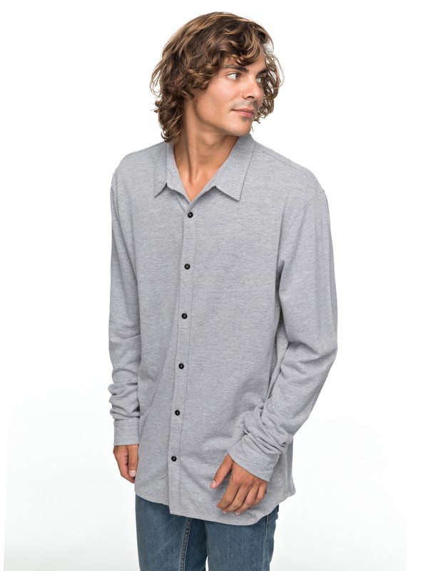 quiksilver, Long Effect - Chemise à manches longues pour Homme, LIGHT GREY HEATHER (sjsh) 0 Long Effect - Chemise à manches longues pour Homme Gris EQYKT03719 Quiksilver