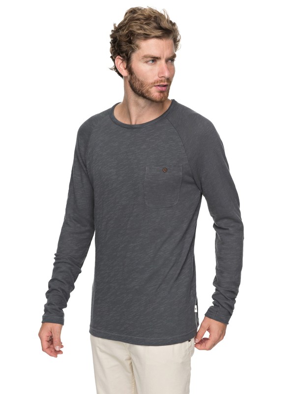quiksilver, Low Tide Sweatshirt, IRON GATE (kzm0) 0 Low Tide Sweatshirt Black EQYKT03727 Quiksilver