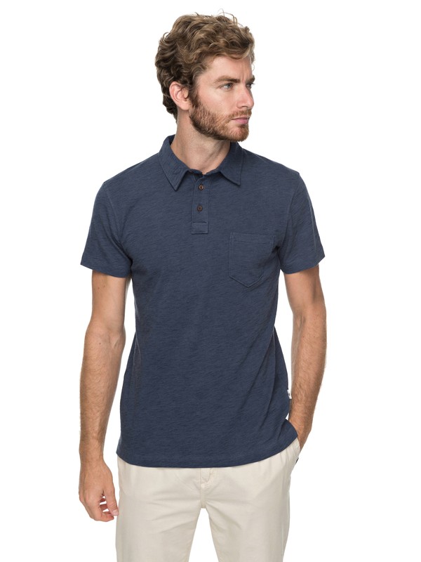 quiksilver, Surf Club Polo Shirt, BLUE NIGHTS (bst0) 0 Surf Club Polo Shirt EQYKT03729 Quiksilver