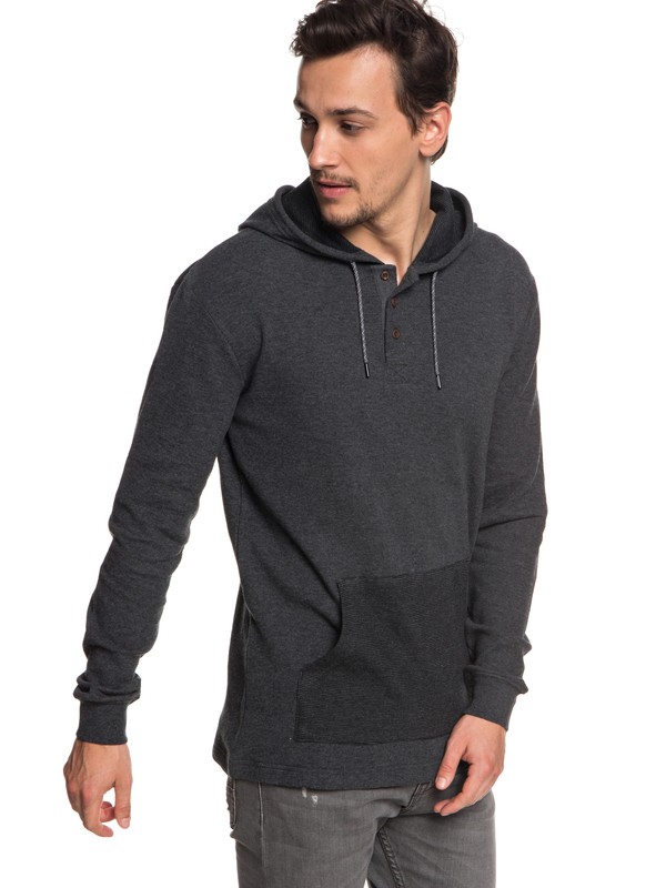 quiksilver, Hakone Spring Long Sleeve Hooded Top, BLACK (kvj0) 0 Hakone Spring Long Sleeve Hooded Top Black EQYKT03763 Quiksilver