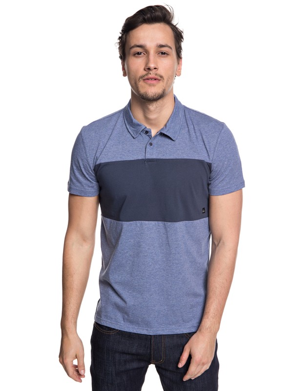 quiksilver, Kuju - Funktionelles, kurzärmliges Polo-Hemd für Männer, BIJOU BLUE HEATHER (bngh) 0 Kuju - Funktionelles, kurzärmliges Polo-Hemd für Männer Blau EQYKT03770 Quiksilver