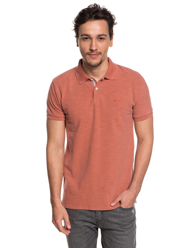 quiksilver, Miz Kimitt - Short Sleeve Polo Shirt for Men, ARAGON (mmq0) 0 Miz Kimitt - Short Sleeve Polo Shirt for Men Pink EQYKT03783 Quiksilver