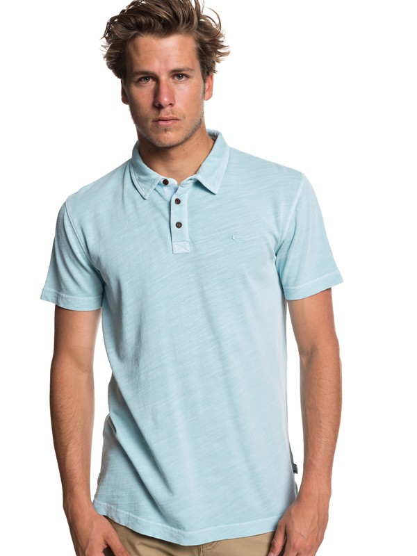 quiksilver, Everyday Sun Cruise Short Sleeve Polo Shirt, AQUATIC (bfm0) 0 Everyday Sun Cruise Short Sleeve Polo Shirt Blue EQYKT03784 Quiksilver
