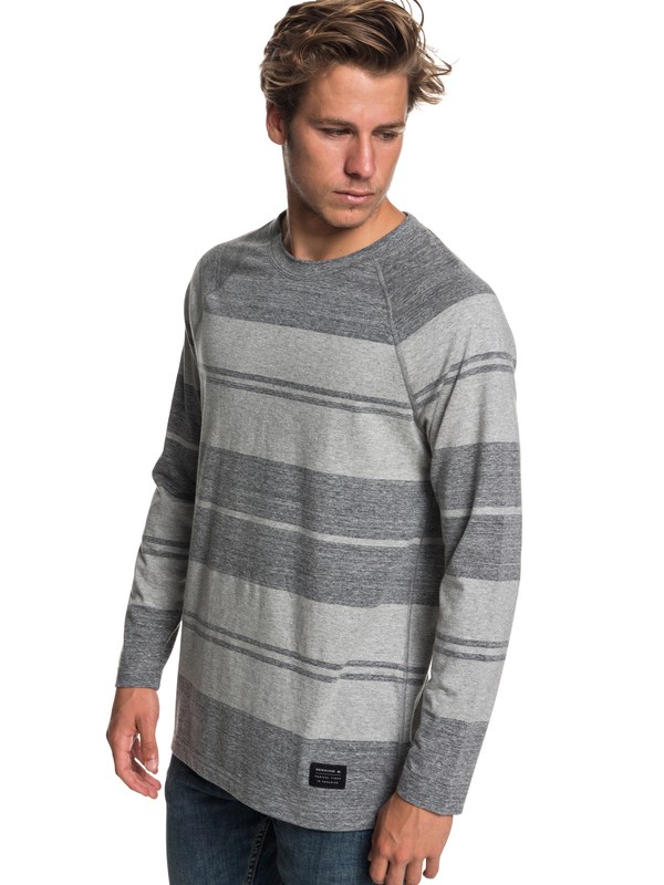 quiksilver, Suko Circle Stripe Long Sleeve Tee, DGH SUKO STRIPE (krp3) 0 Suko Circle Stripe Long Sleeve Tee Black EQYKT03801 Quiksilver