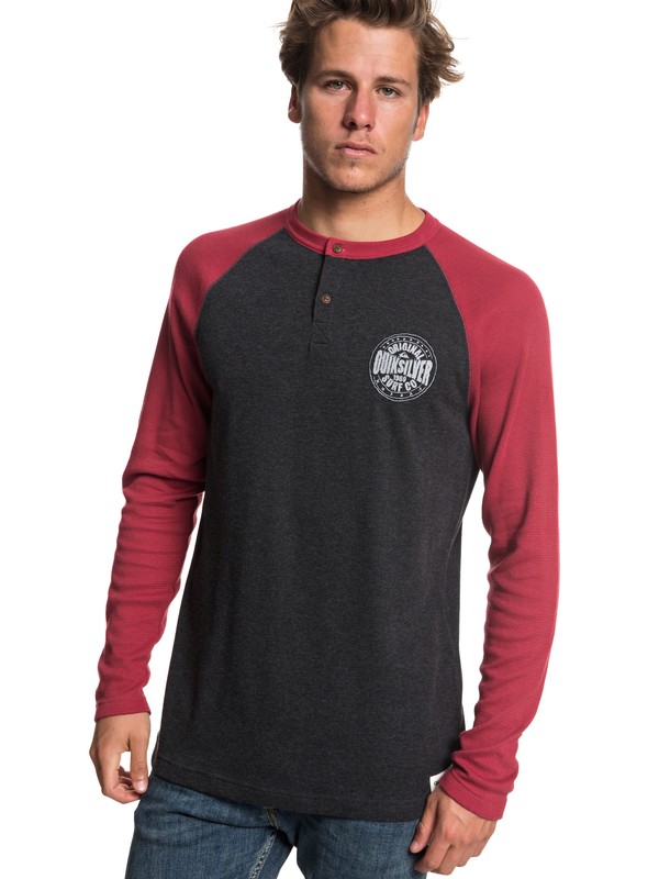 quiksilver, Kurama North Long Sleeve Thermal Top, GARNET (rqk0) 0 Kurama North Long Sleeve Thermal Top Red EQYKT03806 Quiksilver
