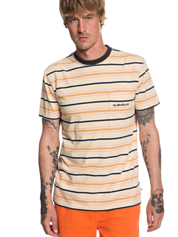 quiksilver, Originals Slide Out Pocket Tee, TAFFY SLIDE OUT (tjw3) 0 Originals Slide Out Pocket Tee Beige EQYKT03821 Quiksilver