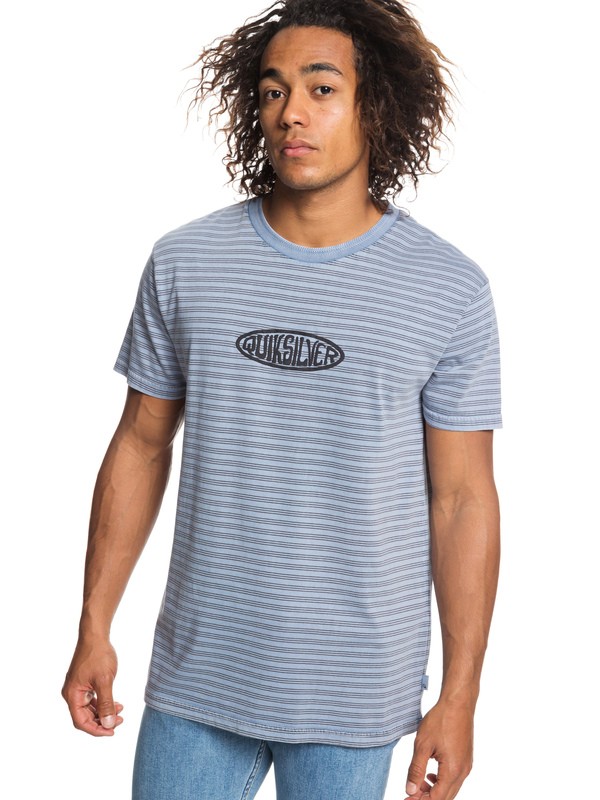 quiksilver, Originals Tee, STONE WASH OG STRIPE ART (bkj3) 0 Originals Tee Blue EQYKT03839 Quiksilver