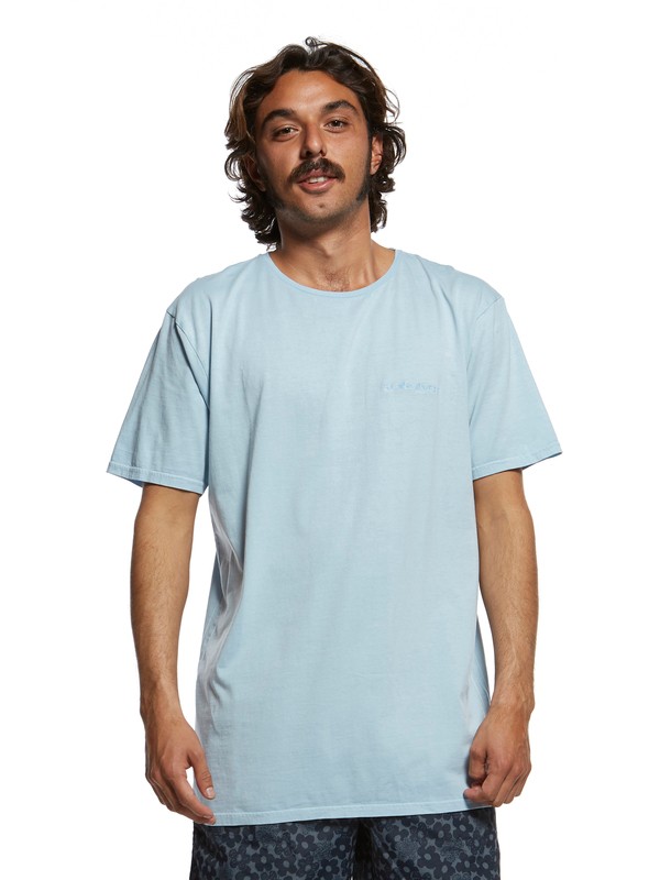 quiksilver, Originals Tee, AIRY BLUE (bfa0) 0 Originals Tee Blue EQYKT03879 Quiksilver