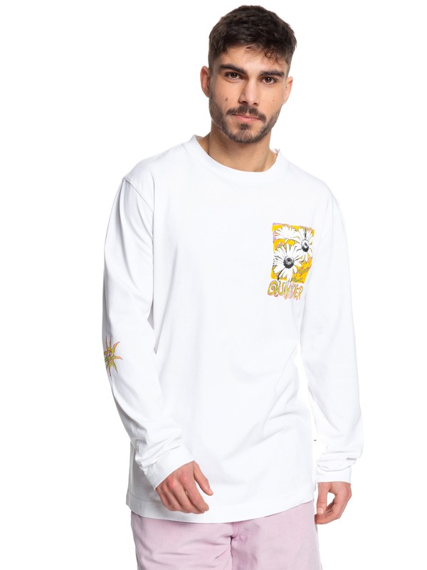 quiksilver, STM Long Sleeve Skate Tee, WHITE (wbb0) 0 STM Long Sleeve Skate Tee White EQYKT03955 Quiksilver