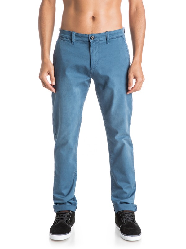 quiksilver, Krandy Straight Fit Tapered - Pantalon chino, DARK DENIM (brq0) 0 Krandy Straight Fit Tapered - Pantalon chino EQYNP03068 Quiksilver