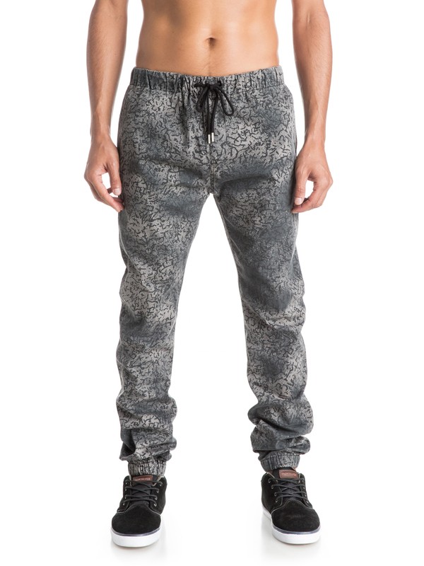 quiksilver, Beach Cracked - Pantalon coupe jogger, ANTHRACITE (kvj0) 0 Beach Cracked - Pantalon coupe jogger EQYNP03072 Quiksilver