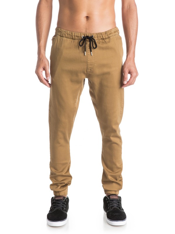 quiksilver, Fonic - Pantalon coupe jogger, BRITISH KHAKI (cne0) 0 Fonic - Pantalon coupe jogger EQYNP03073 Quiksilver