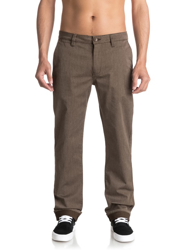 quiksilver, Everyday Union Chinos, CHOCOLATE BROWN HEATHER (csdh) 0 Everyday Union Chinos EQYNP03094 Quiksilver
