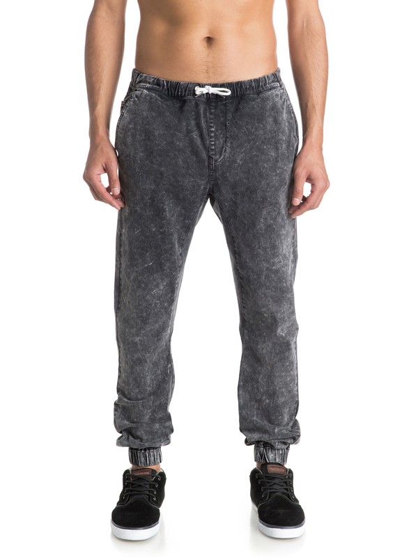 quiksilver, Outta My Way - Pantalon Molleton Effet Denim, TARMAC (kta0) 0 Outta My Way - Pantalon Molleton Effet Denim EQYNP03100 Quiksilver
