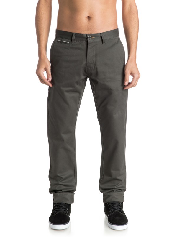 quiksilver, The Selvedge - Chinos, BELUGA (kry0) 0 The Selvedge - Chinos EQYNP03103 Quiksilver