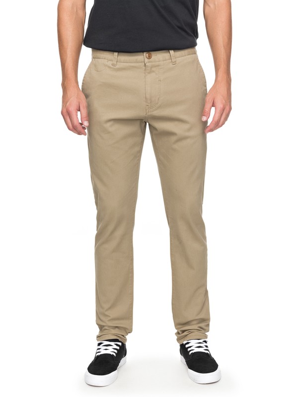 quiksilver, Krandy - Slim Fit Chinos, ELMWOOD (tmp0) 0 Krandy - Slim Fit Chinos Beige EQYNP03108 Quiksilver