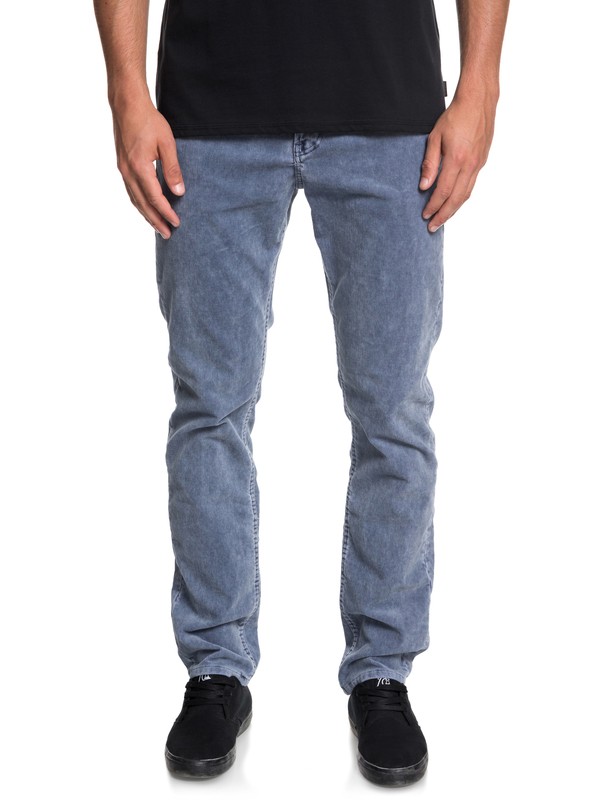 quiksilver, Kracker Straight Fit Corduroy Pants, BLUE NIGHTS (bst0) 0 Kracker Straight Fit Corduroy Pants Blue EQYNP03129 Quiksilver