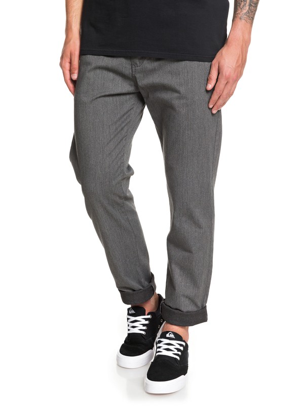 quiksilver, New Everyday Union Chinos, DARK GREY HEATHER (krph) 0 New Everyday Union Chinos Black EQYNP03135 Quiksilver