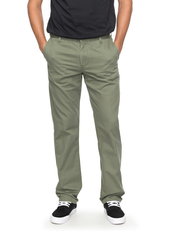 quiksilver, Everyday Light Chinos, FOUR LEAF CLOVER (gph0) 0 Everyday Light Chinos Green EQYNP03136 Quiksilver