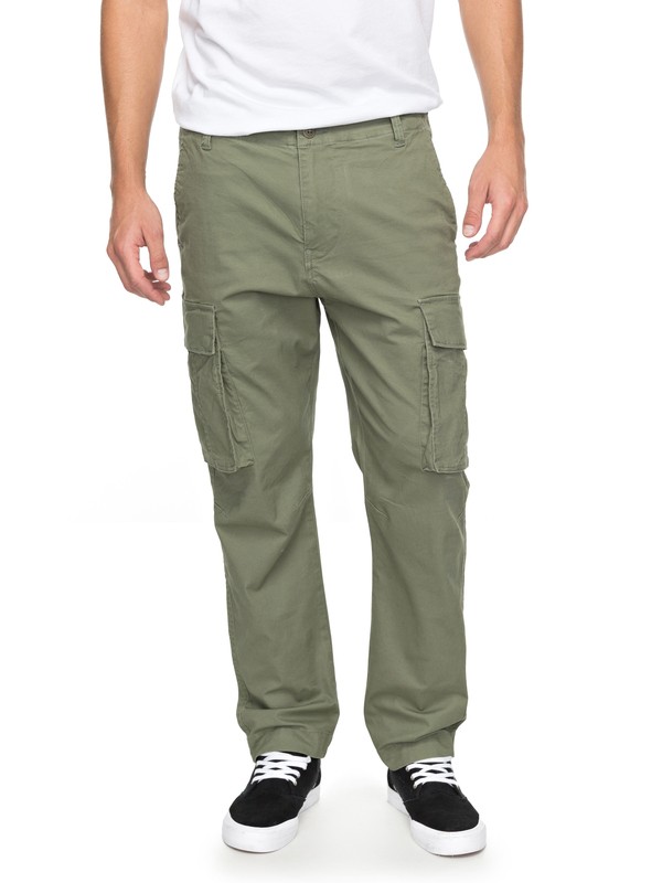 quiksilver, Svenka - Pantalon coupe droite pour Homme, FOUR LEAF CLOVER (gph0) 0 Svenka - Pantalon coupe droite pour Homme Vert EQYNP03142 Quiksilver
