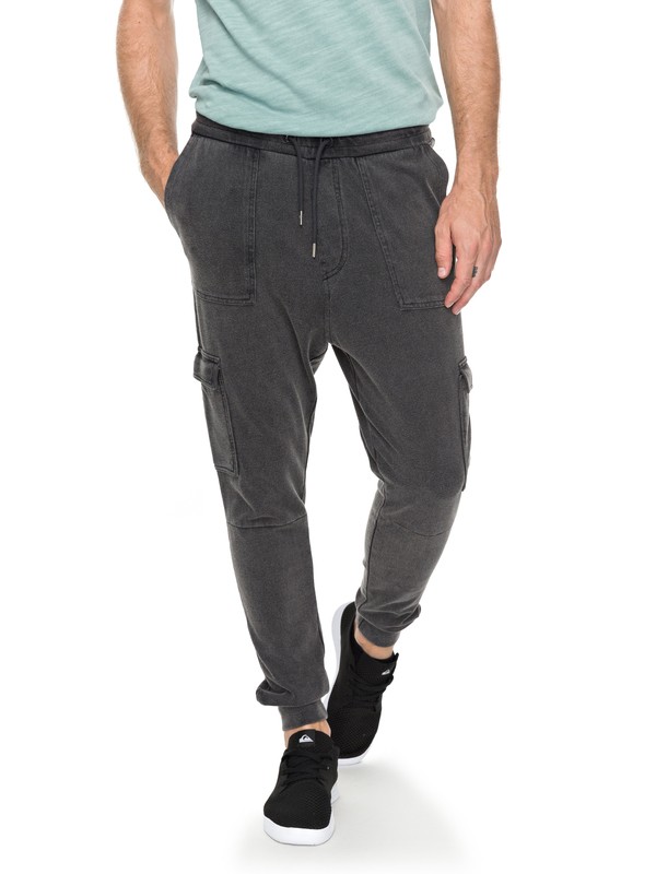 quiksilver, Mystic Rider - Pantalon de jogging cargo pour Homme, TARMAC (kta0) 0 Mystic Rider - Pantalon de jogging cargo pour Homme Noir EQYNP03145 Quiksilver