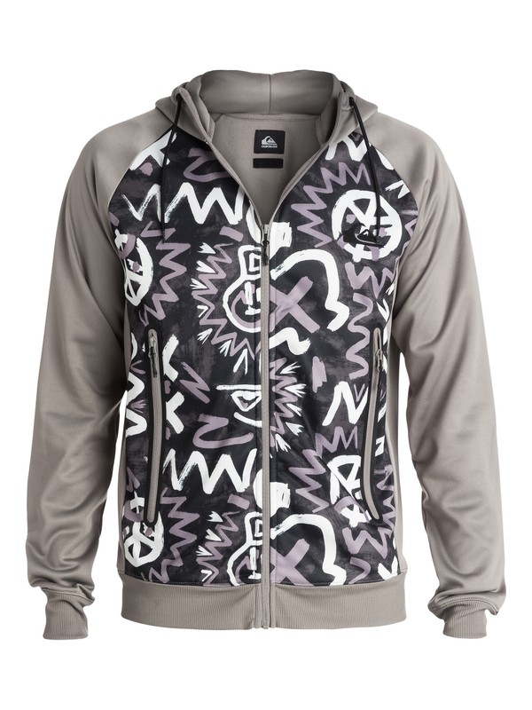Active Allover EQYPF03004 0 Active Allover - Sweat doublé à capuche zipé EQYPF03004 Quiksilver