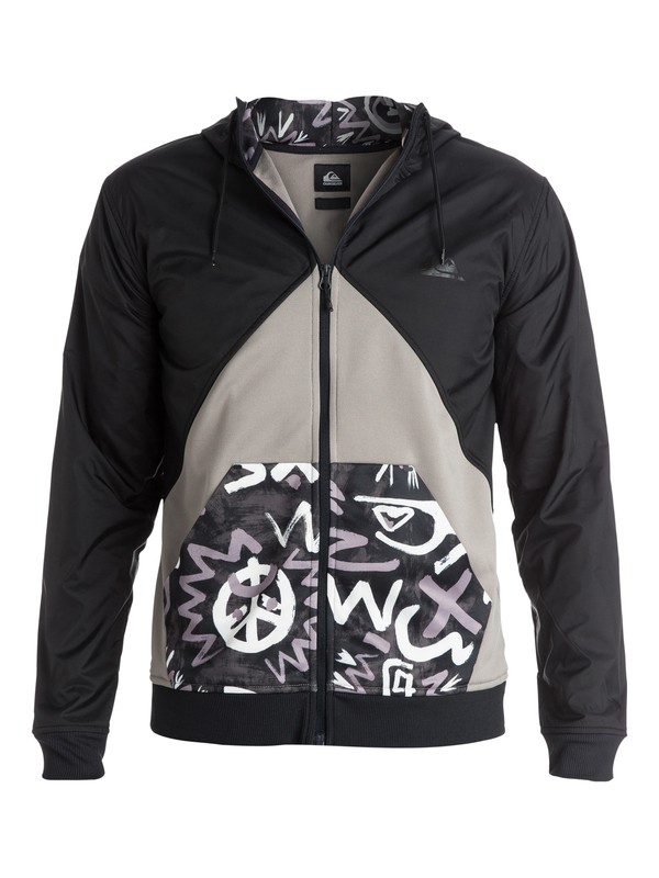 Active Nylon Block EQYPF03008 0 Active Nylon Block - Sweat doublé à capuche zipé EQYPF03008 Quiksilver