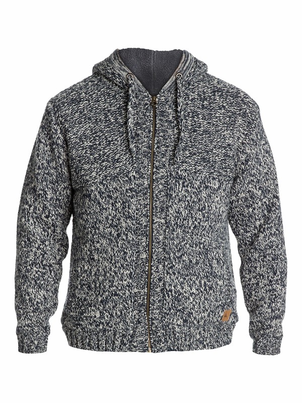 quiksilver, Likoma Zip Sweater, NAVY BLAZER (byj0) 0 Likoma Zip Sweater EQYSW03009 Quiksilver