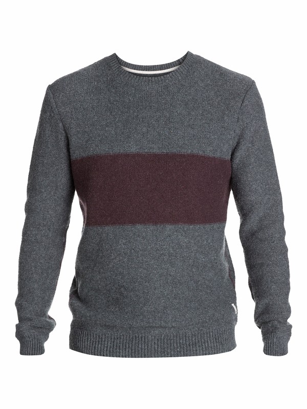 quiksilver, The Block Knit, MEDIUM GREY HEATHER (kpwh) 0 The Block Knit EQYSW03024 Quiksilver