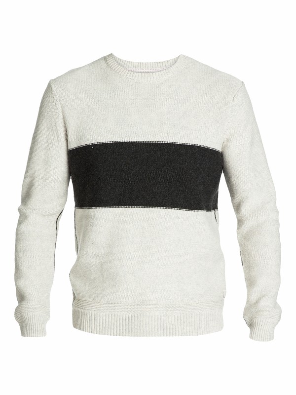 quiksilver, The Block Knit, ECRU HEATHER (wbkh) 0 The Block Knit EQYSW03024 Quiksilver